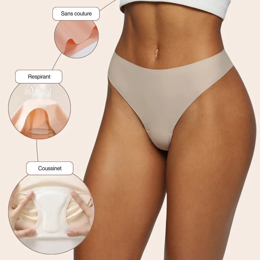 TROIS3D - Tanga 3D taille haute innovant, confort & bien-être