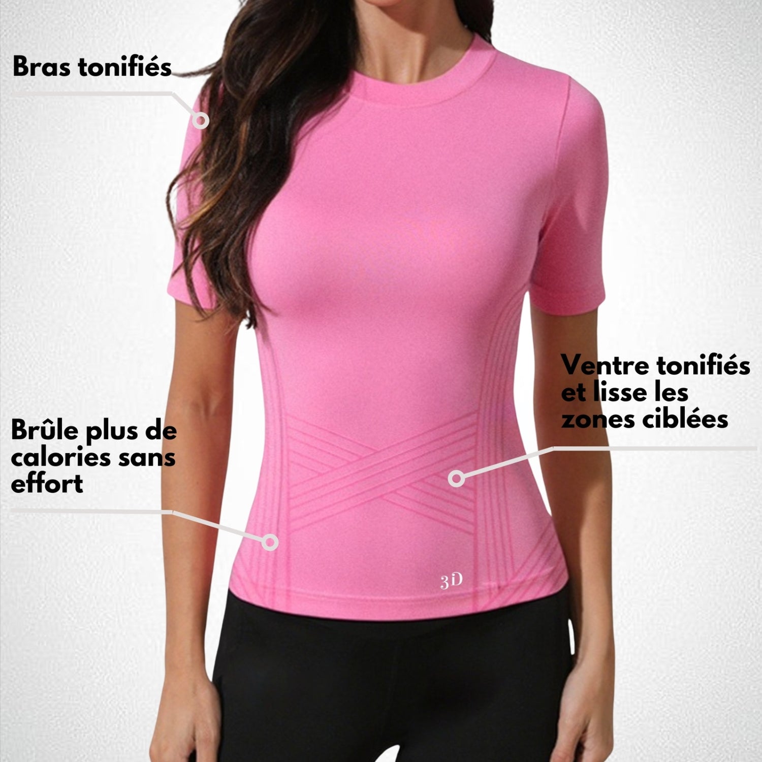 TROIS3D - T-Shirt 3D Innovant, Confort & Bien-Être